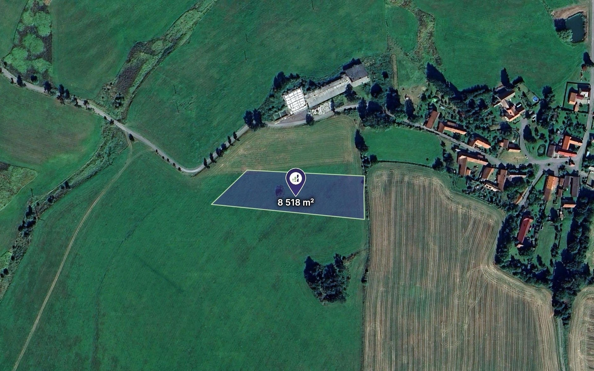 Louky, Lukavec, 8 518 m² - 1