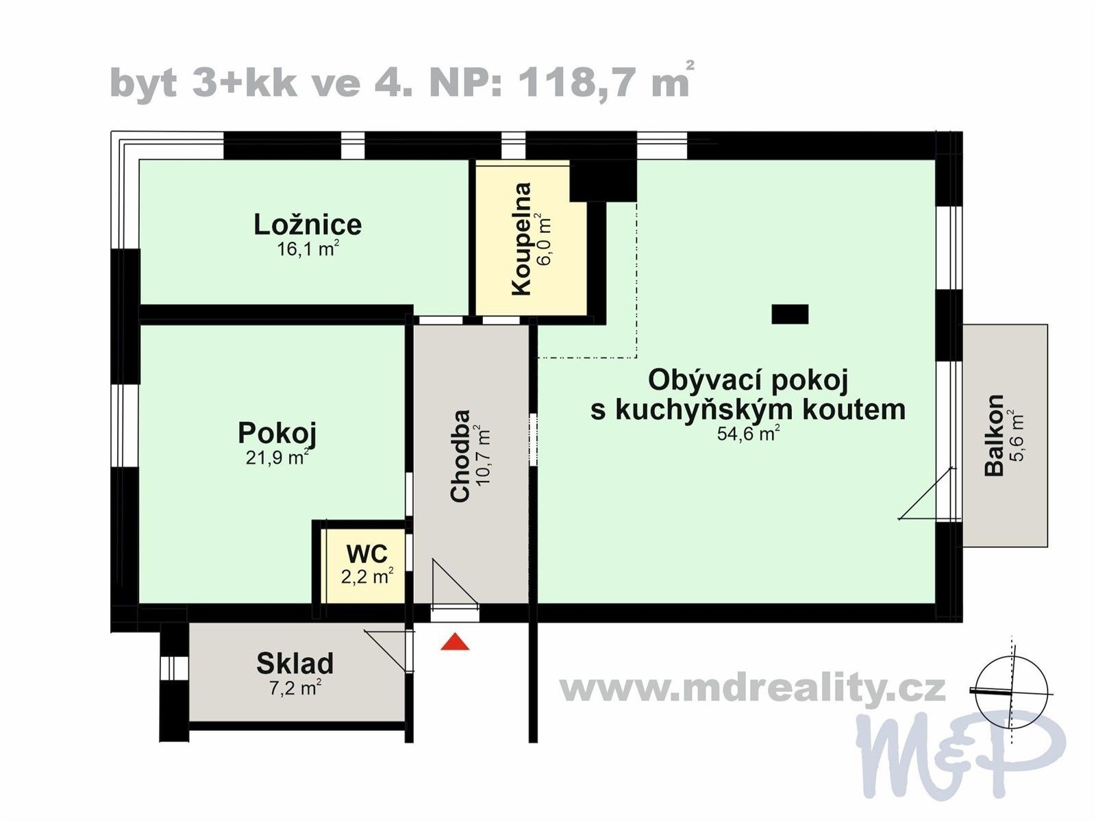 Prodej byt 3+kk - Havlíčkova 5622, Jihlava, 124 m²