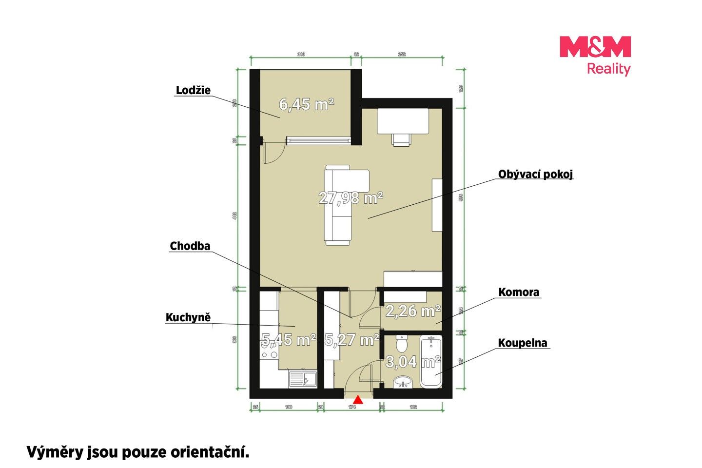 Byt 1+kk · 44 m² · Vrbovecká, Plzeň - 4