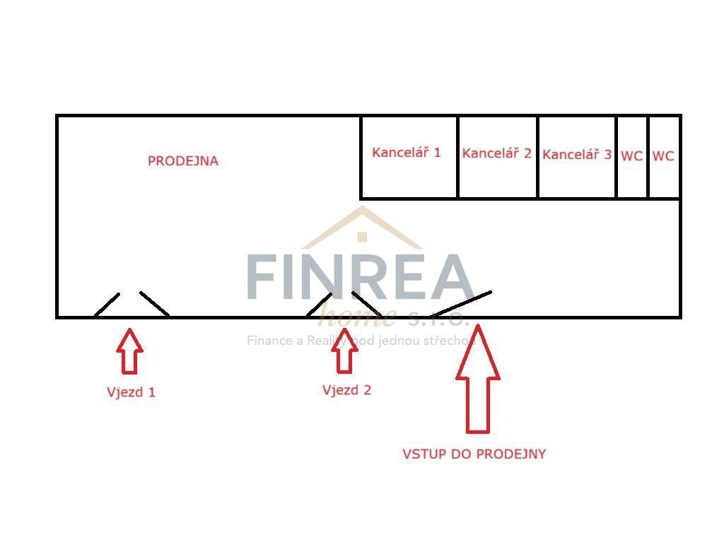 Pronájem obchodní prostory - Chomutov, 430 01