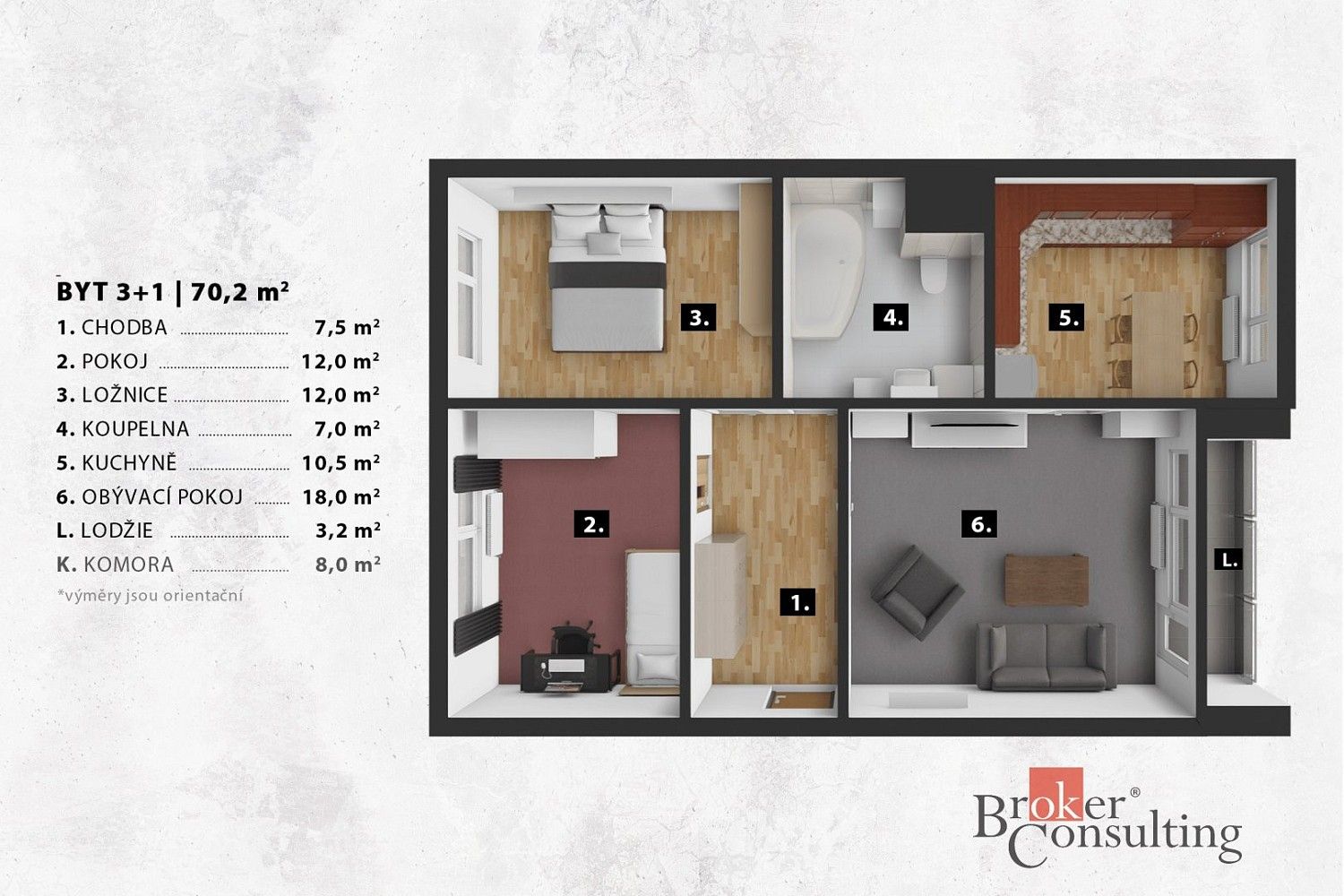 Prodej byt 3+1 - Halasova, Liberec - Liberec VI-Rochlice, 73 m² - 2