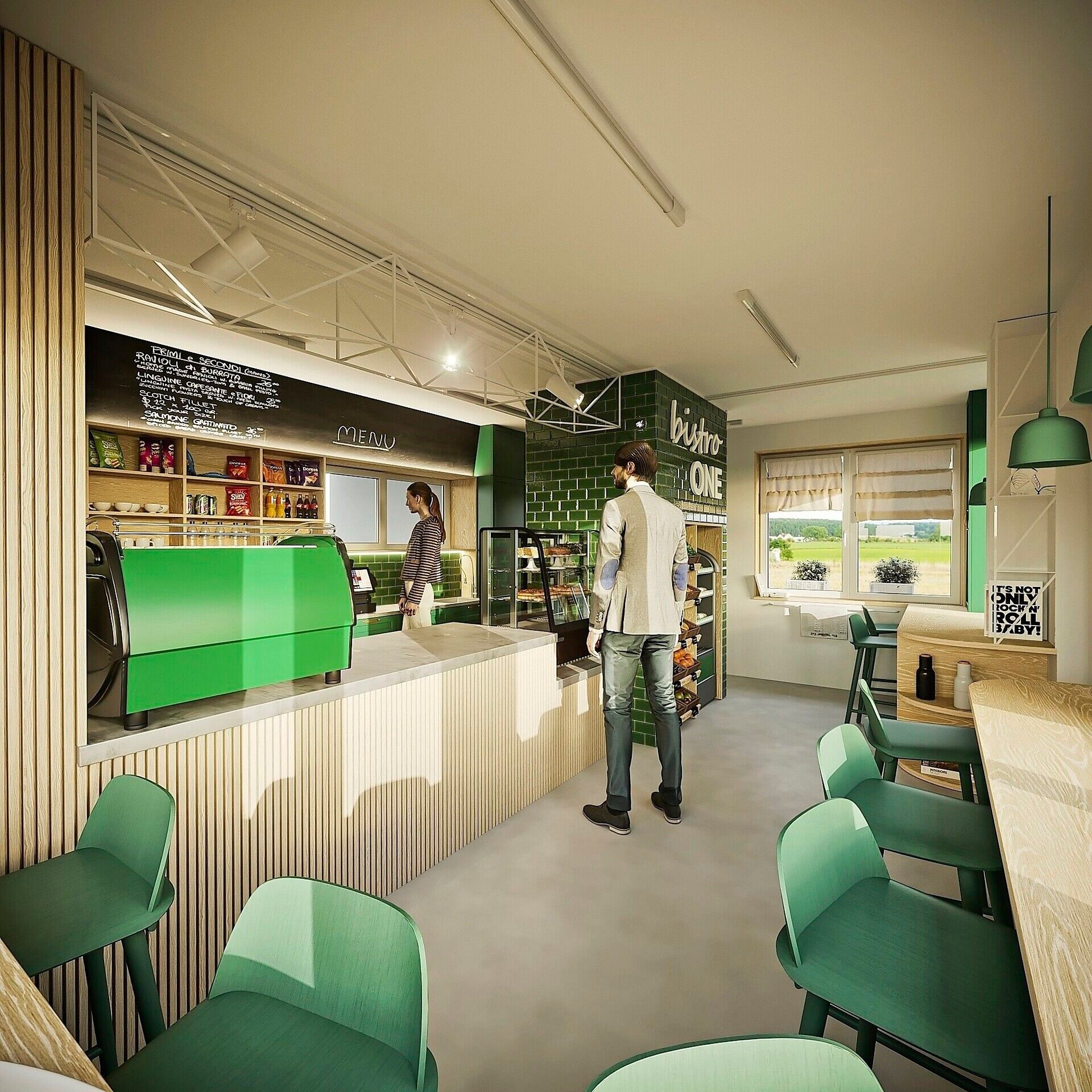 Restaurace, Lešetínská, Karviná, 27 m²