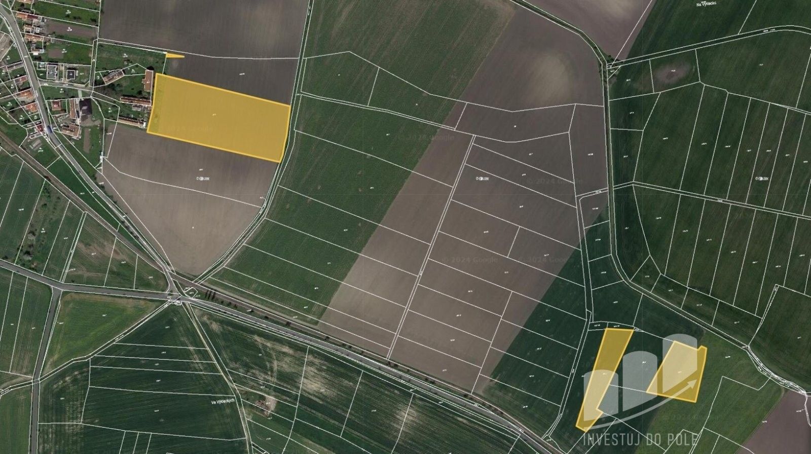 Zemědělské pozemky, Velké Výkleky, Běrunice, 74 356 m²