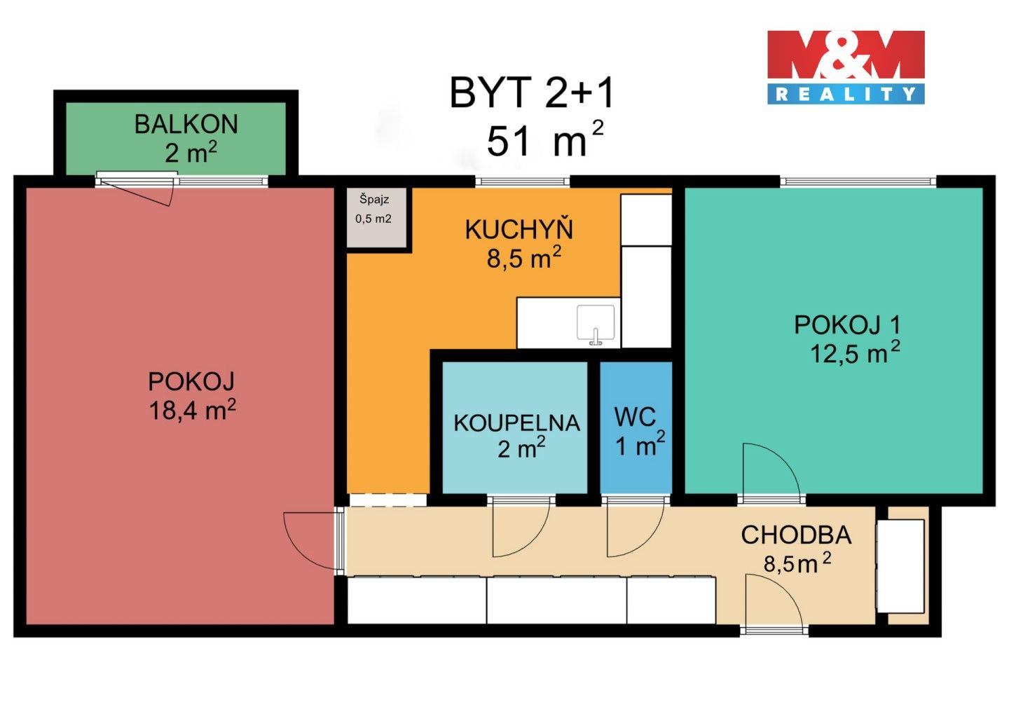 Byt 2+1 · 51 m² · Halasova, Jeseník - 3