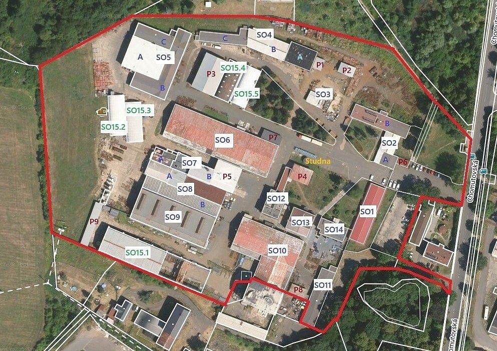Výrobní prostory · 11 945 m² · Kadaň - Prunéřov, okres Chomutov - 3