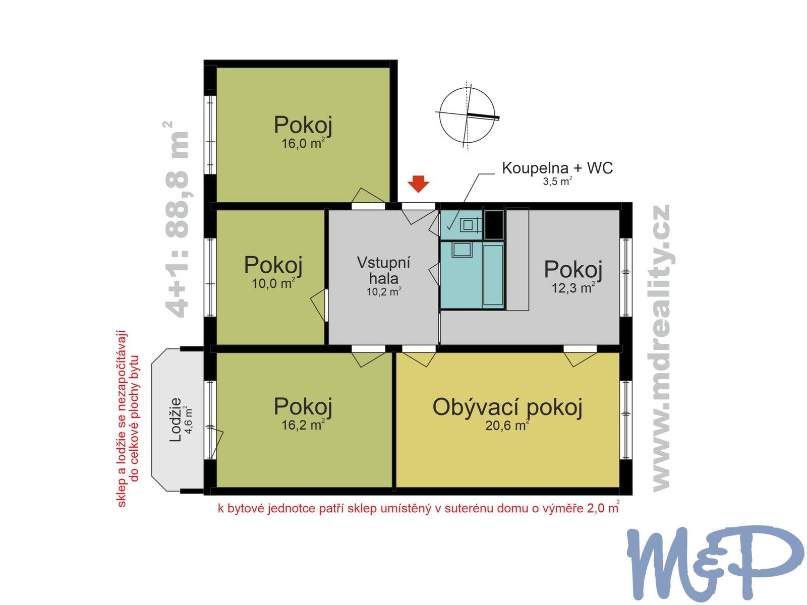 4+1, Novodvorská, Třebíč Nové Dvory, 89 m² - 2