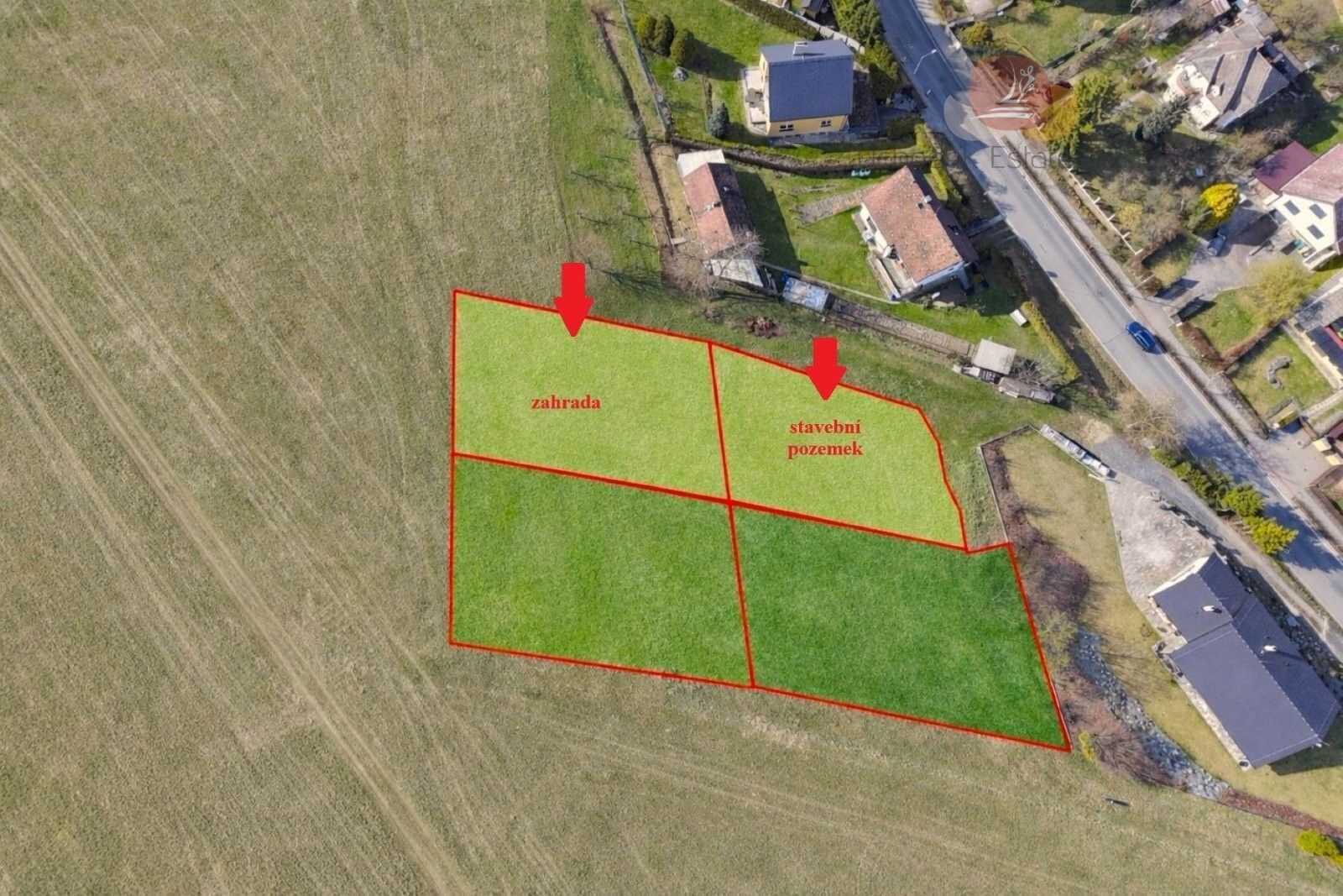 Pozemky pro bydlení, Zábřeh, 1 281 m² - 2