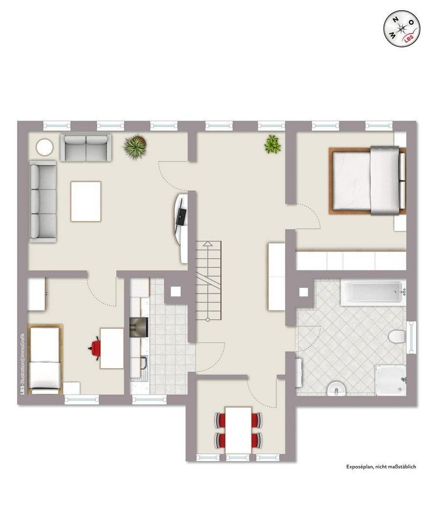 5+kk, Bischofsthal Str. 14, , Dolní Sasko, 150 m² - 2