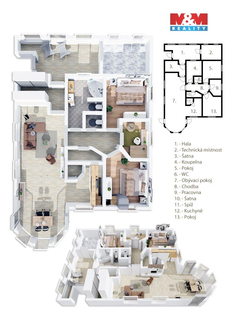 Prodej rodinný dům - Hluboš, 130 m²