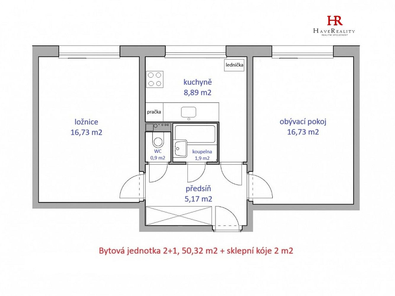 Prodej byt 2+1 - Praha - Malešice, okres Praha 10, Hlavní město Praha, 52 m² - 5
