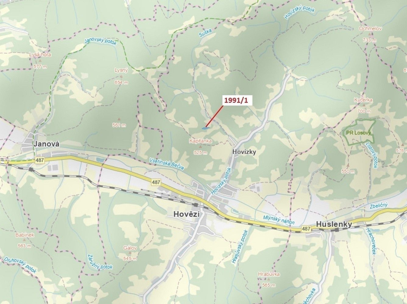 Lesy, Hovězí, okres Vsetín, Zlínský kraj