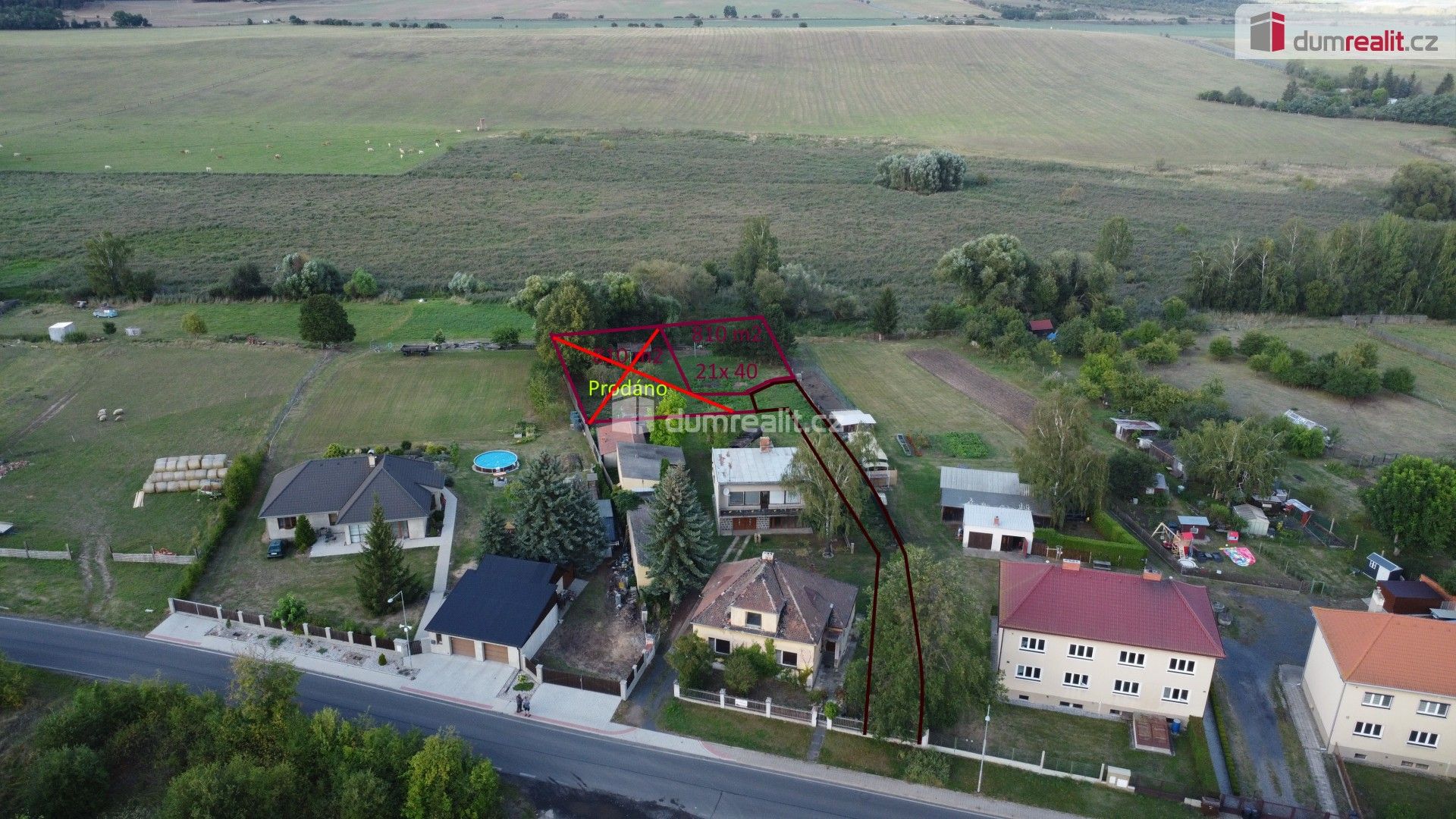 Pozemek pro bydlení · 810 m² · Nádražní, Vroutek - 3