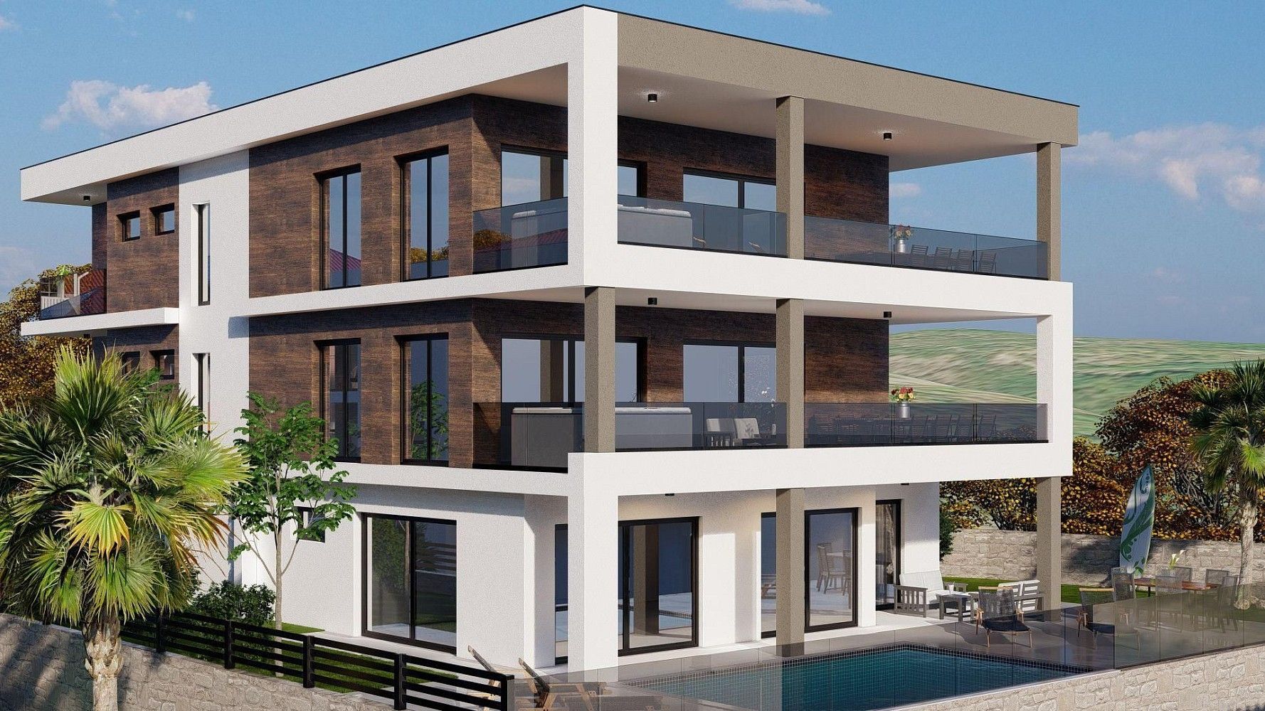 4+kk, Vrbnik, Primorsko-goranska zupanija, Chorvatsko, 171 m² - 2