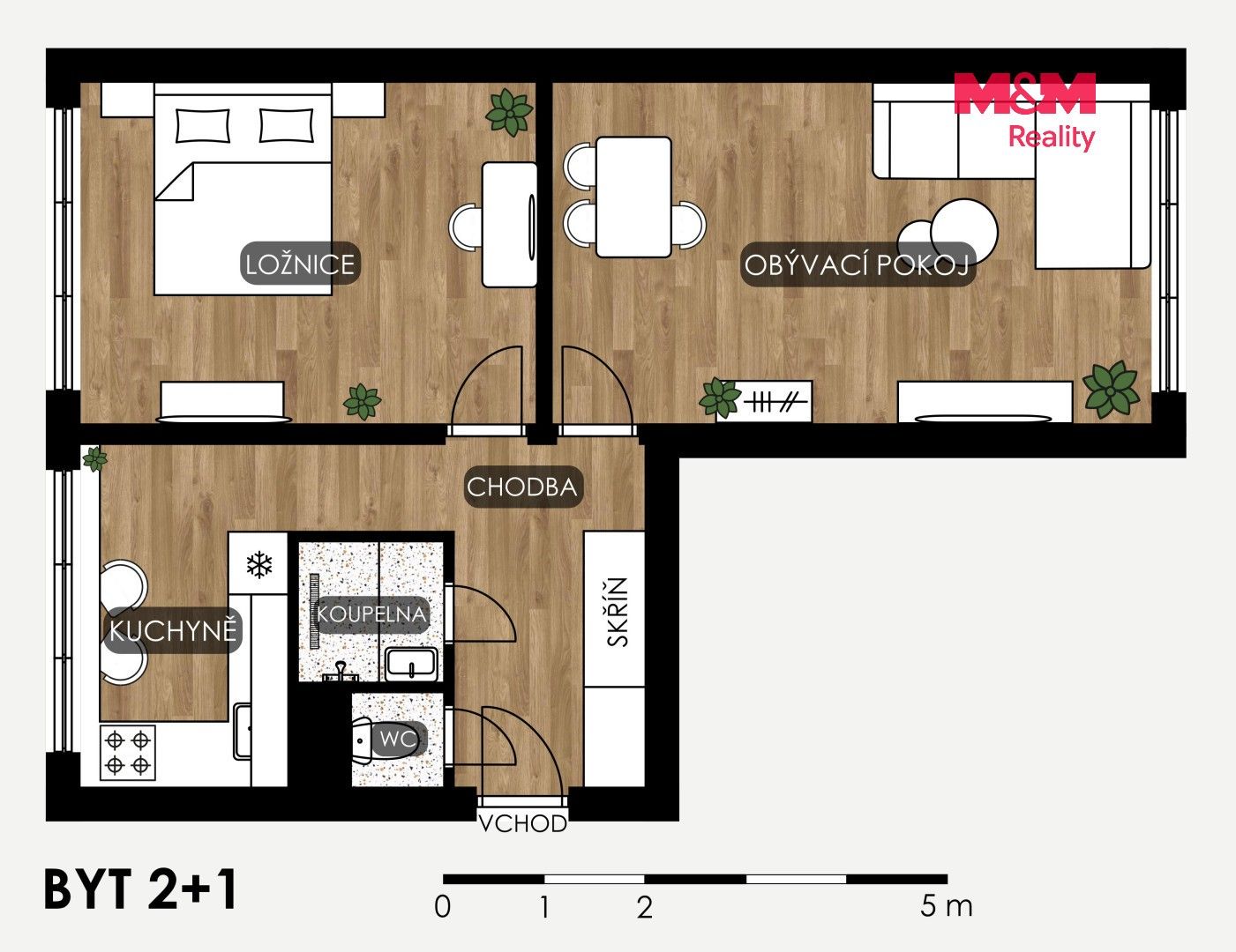 Prodej byt 2+1 - Vietnamská, Ostrava, 54 m² - 5
