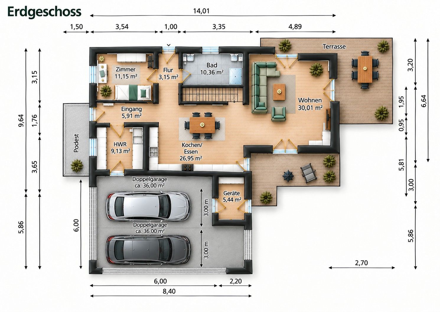 Rodinné domy, Strasse der Jugend 28, , Braniborsko, 164 m² - 2