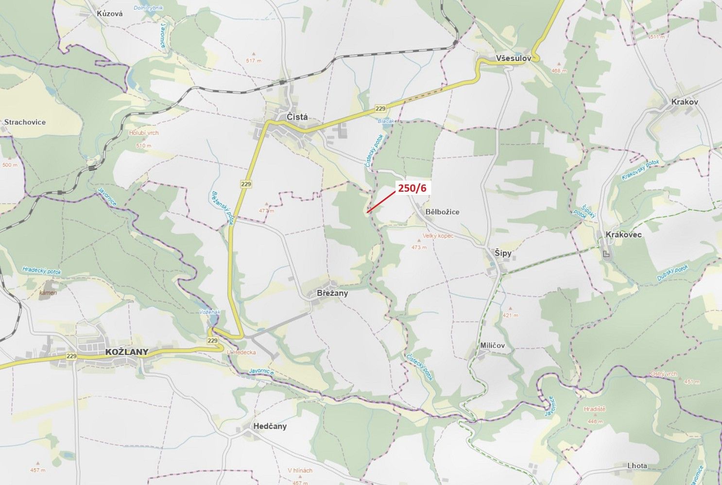 Les, 9 m²