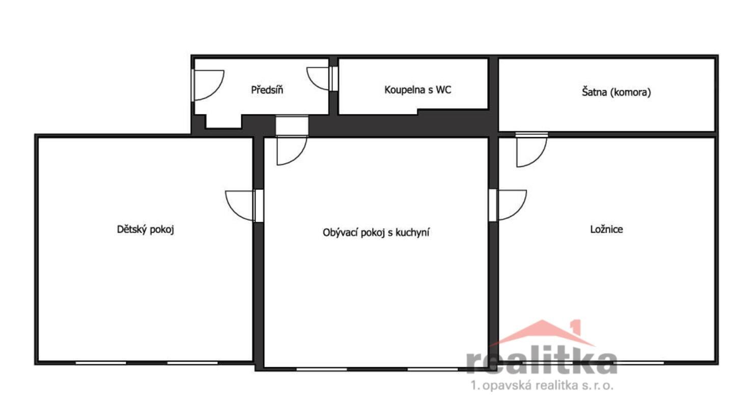 Byt 3+kk · 104 m² · Hauerova, Opava - 3