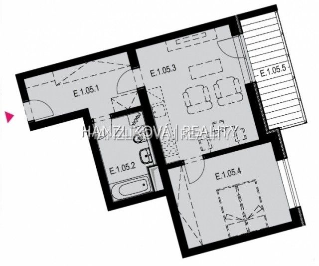2+kk, Volejbalistů 1782, České Budějovice 2, 48 m² - 2