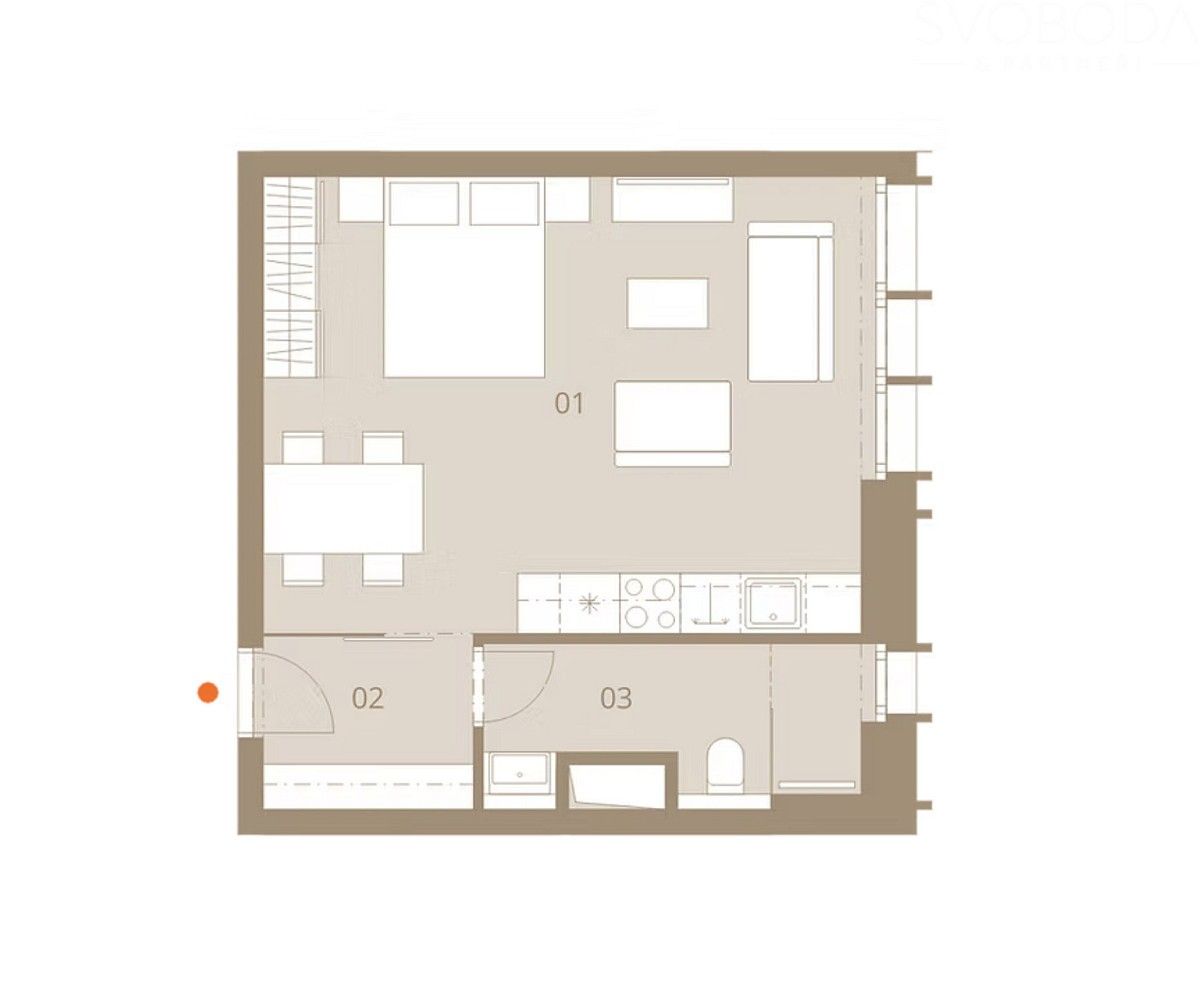 Byt 1+kk · 37 m² · Pec pod Sněžkou - Velká Úpa, okres Trutnov, Královéhradecký kraj - 4