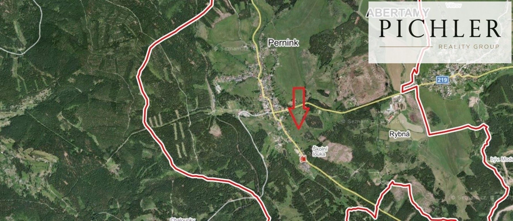 Prodej pozemek - Pernink, 14 284 m² - 2
