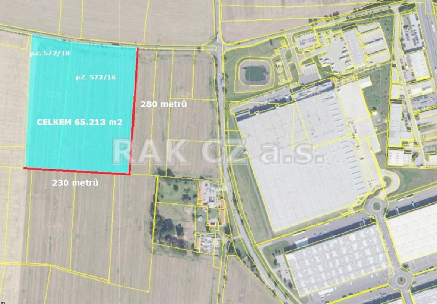 Zemědělské pozemky, Zdibsko, Klecany, 65 213 m² - 2