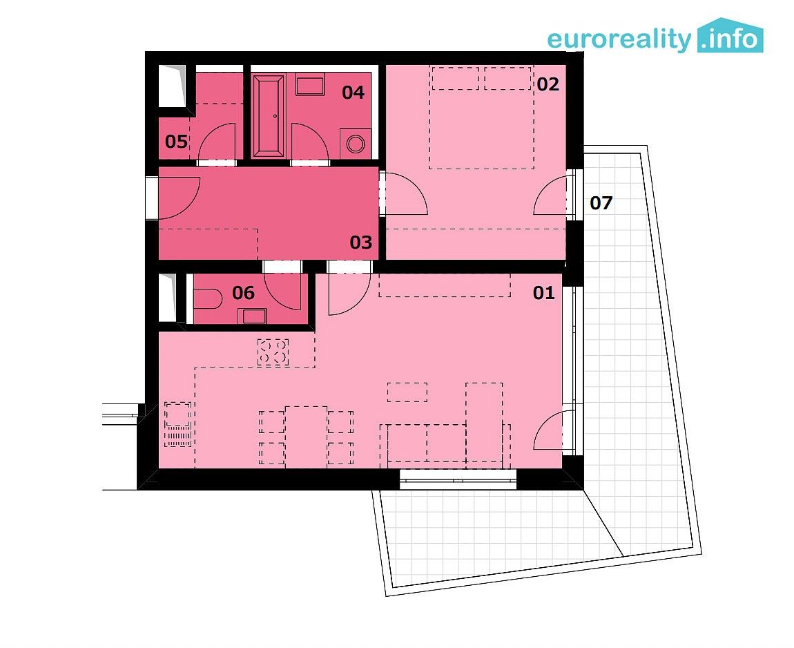 Byt 2+kk · 60 m² · Karlovy Vary - Rybáře, Karlovarský kraj - 4