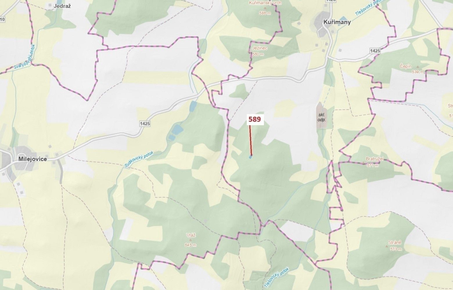 Prodej les - Kuřimany, okres Strakonice, Jihočeský kraj - 1