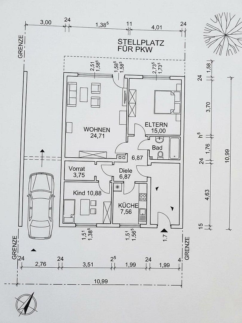 3+1, Keltenstraße 15, , Porýní-Falc, 77 m² - 1