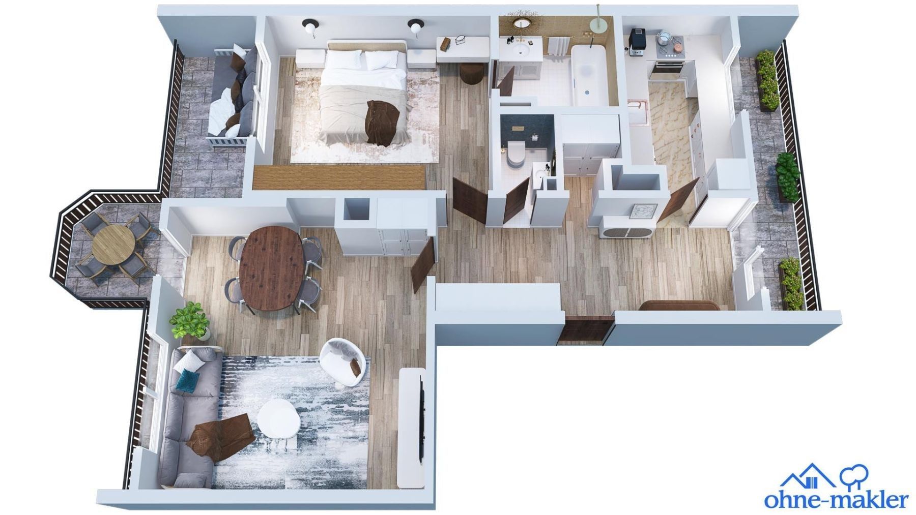 2+1, München Solln Bayern 81379, 80 m² - 1