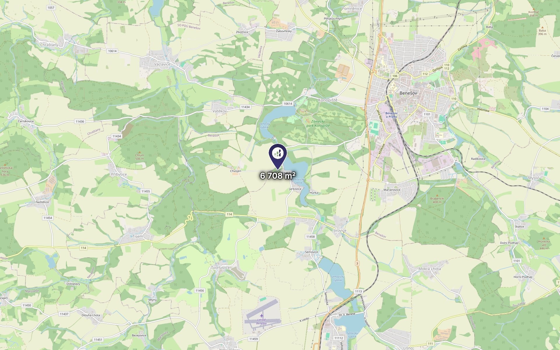 Zemědělský pozemek · 6 708 m² · Bystřice - 3