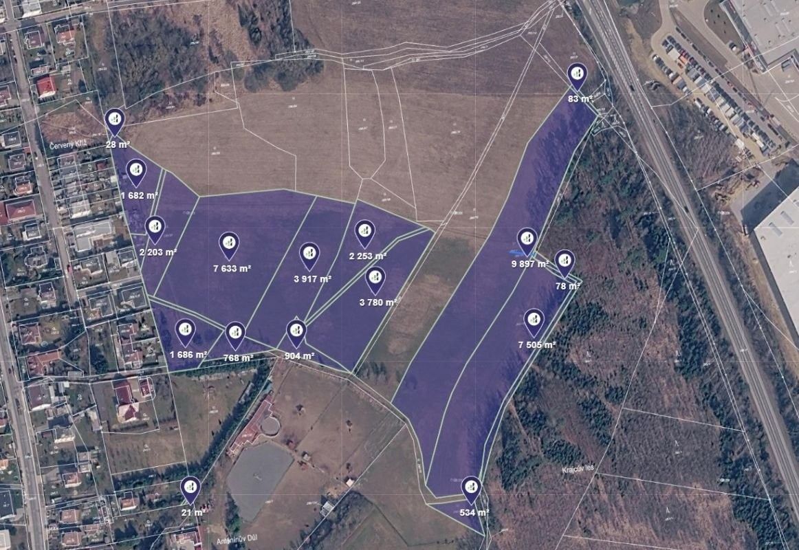 Komerční pozemky, Jihlava, 42 972 m² - 2