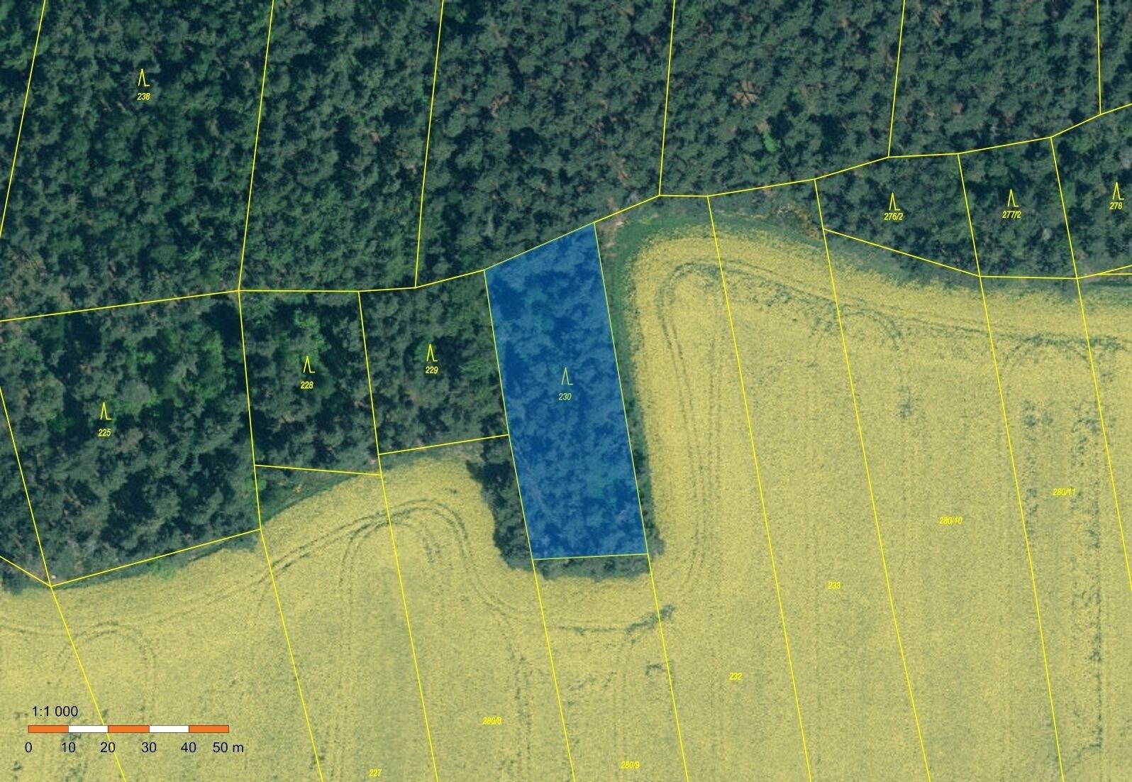 Prodej les - Mečichov, 23 m²