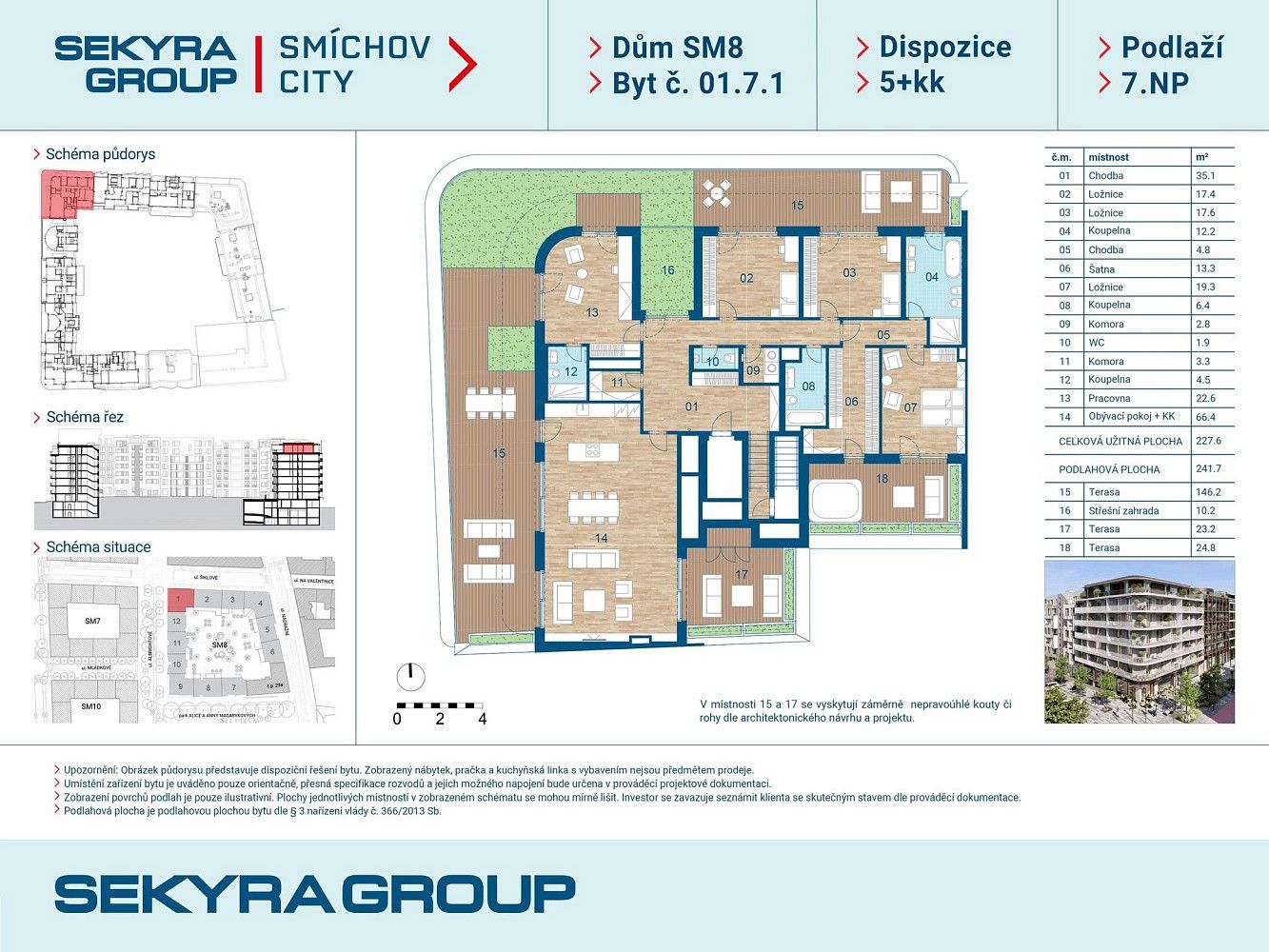 Prodej byt 5+kk - Praha - Smíchov, okres Praha 5, Hlavní město Praha, 227 m² - 2