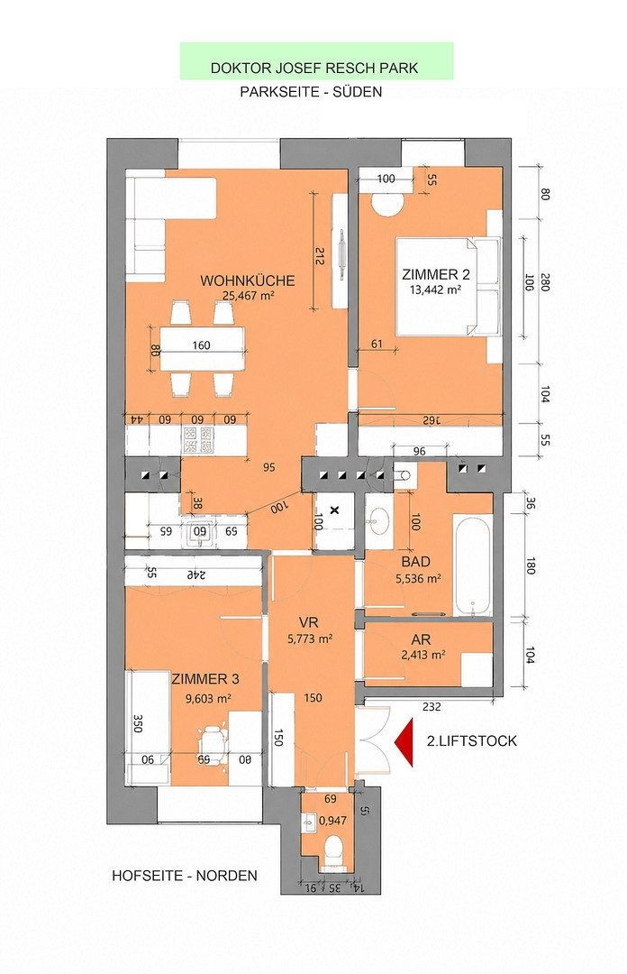 3+1, Wien 18. Bezirk Wien 1180, 70 m² - 2