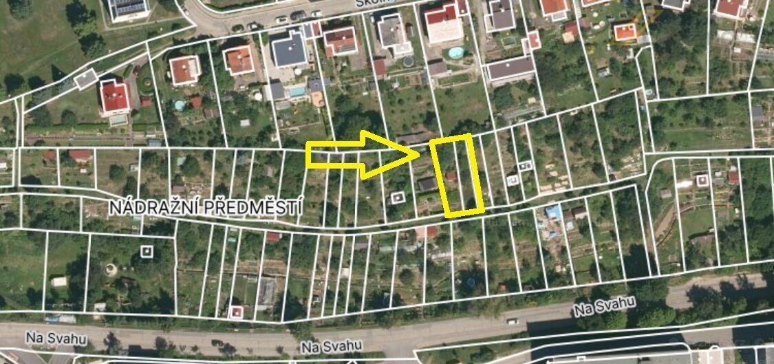 Pronájem zahrada - Na Svahu, Český Krumlov, 245 m²