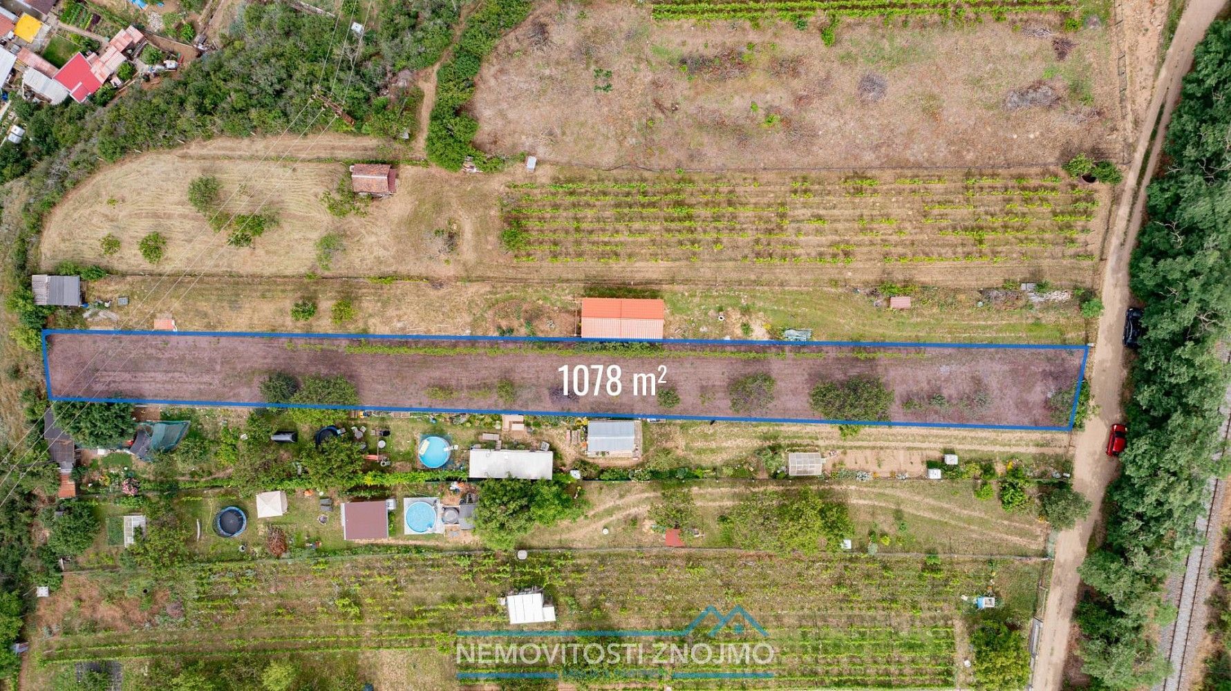 Zahrada, 1 078 m²