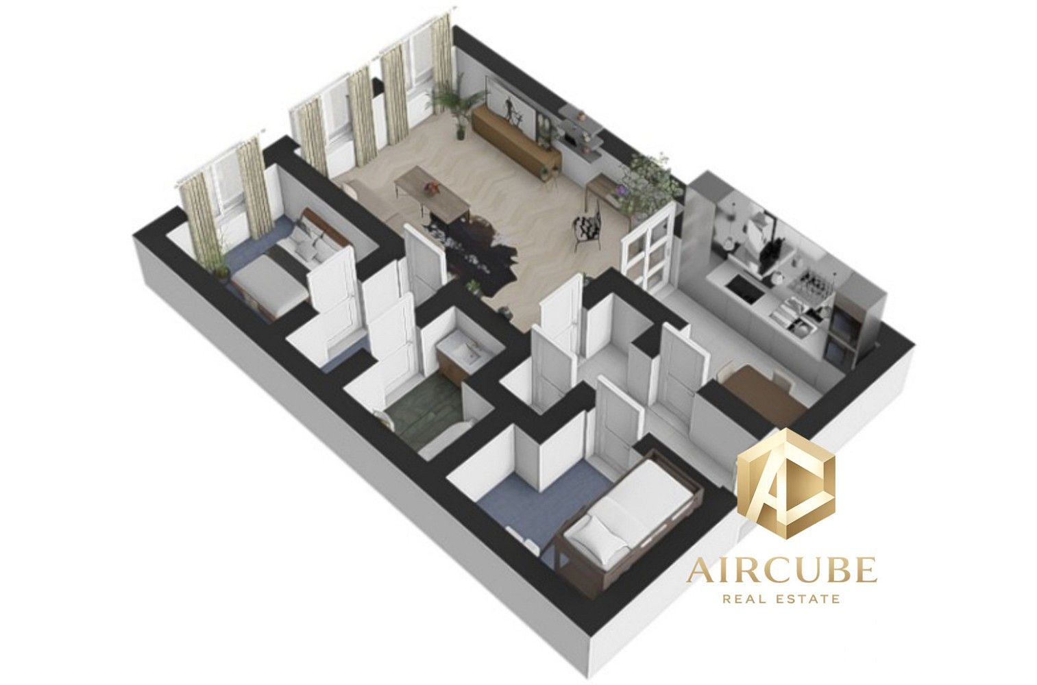 3+1, Praha - Vokovice, okres Praha 6, Hlavní město Praha, 92 m² - 2