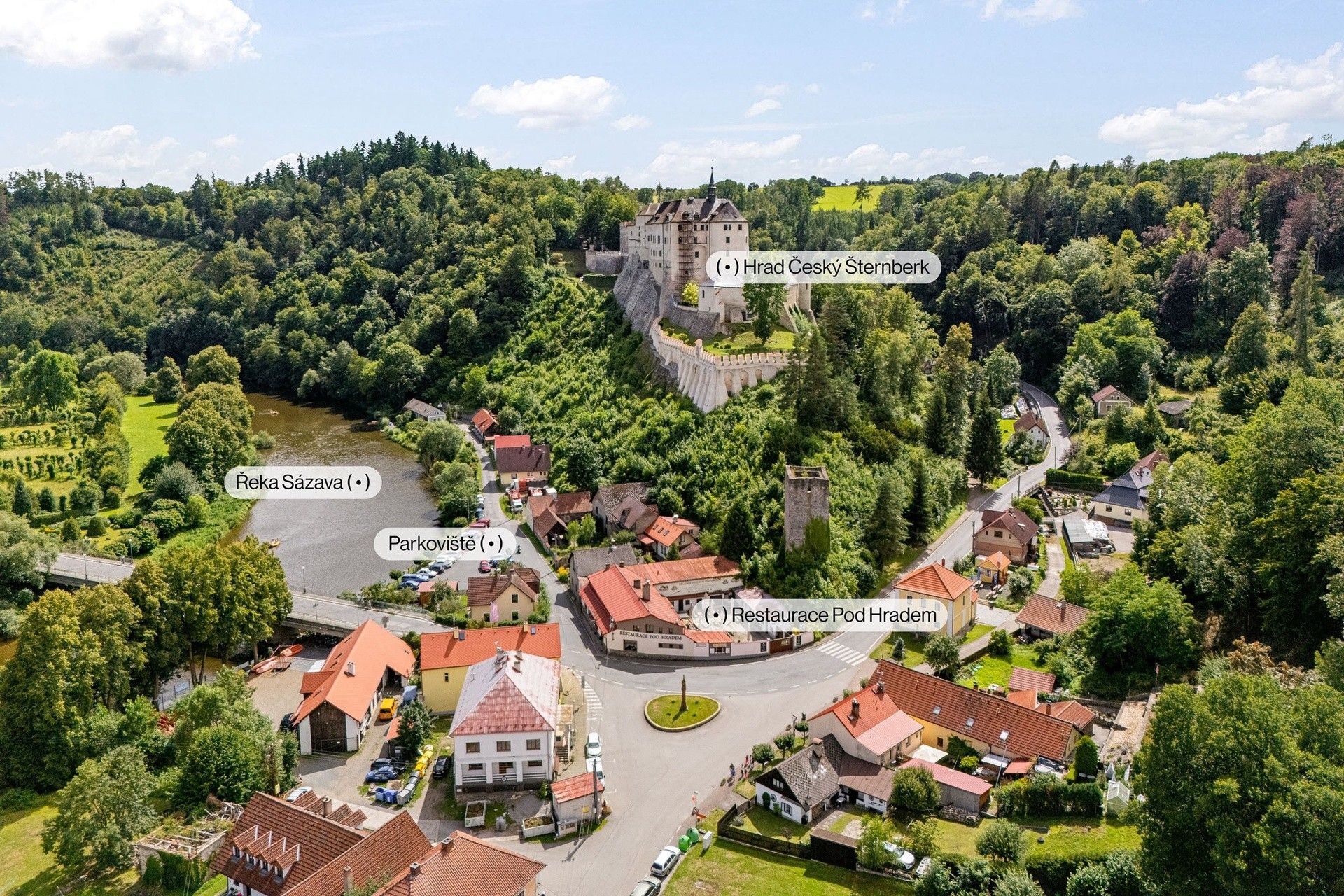 Prodej restaurace - Český Šternberk, 480 m²
