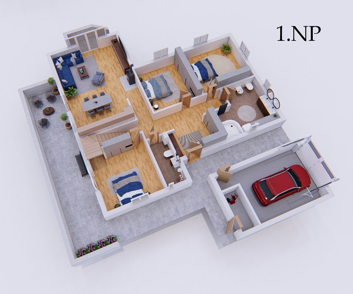 Prodej rodinný dům - Zbuzany, okres Praha-západ, Středočeský kraj, 233 m² - 5