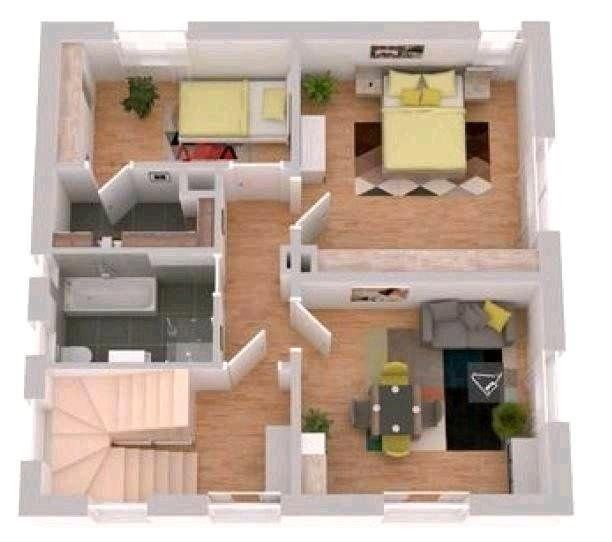 2+kk, , Bádensko-Württembersko, 60 m² - 1