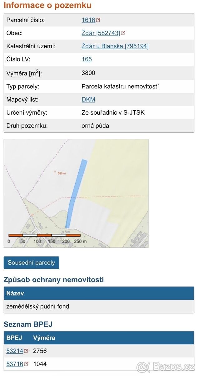 Pozemky pro bydlení, Rájec-Jestřebí, 679 02 - 1