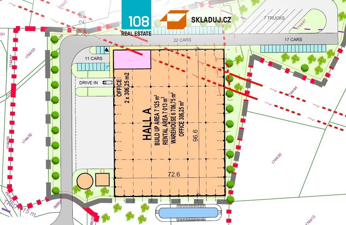 Sklad · 7 013 m² · Bystřice - 4