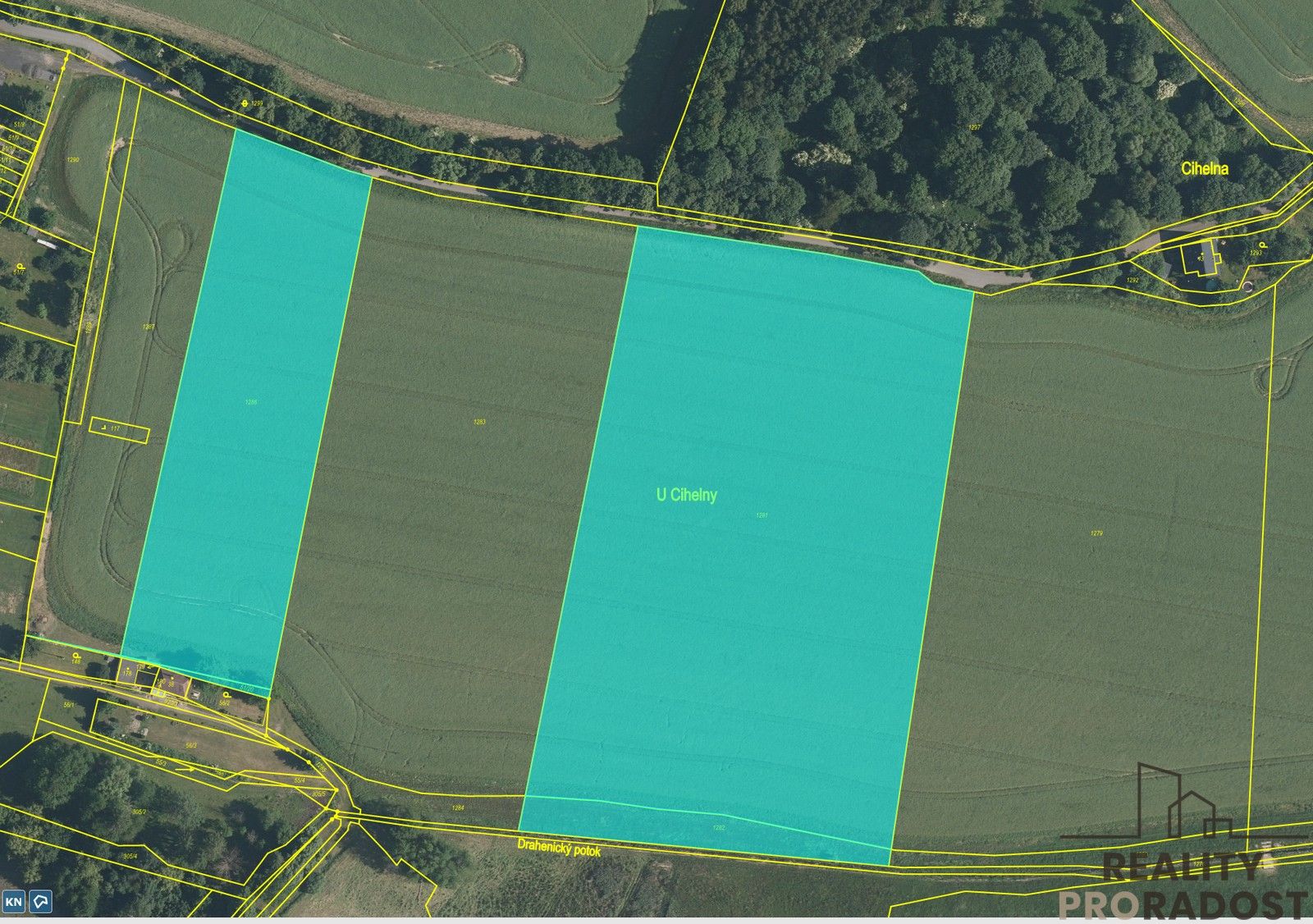 Prodej zemědělský pozemek - Drahenice, 35 031 m² - 2