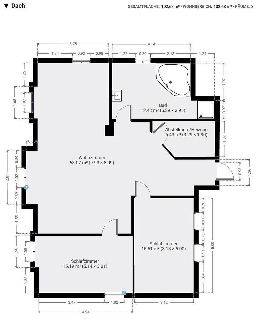 3+kk, , Bavorsko, 92 m² - 2