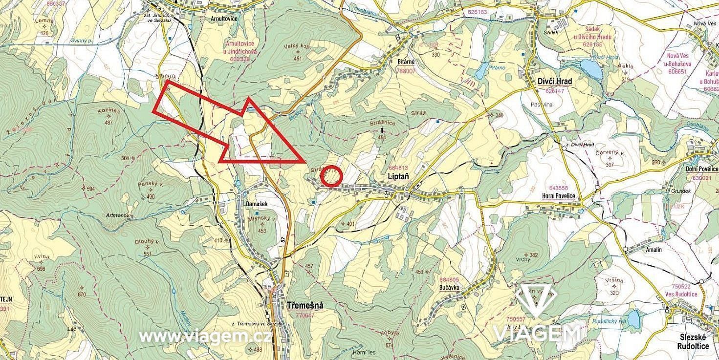 Zemědělské pozemky, Liptaň, okres Bruntál, Moravskoslezský kraj - 1