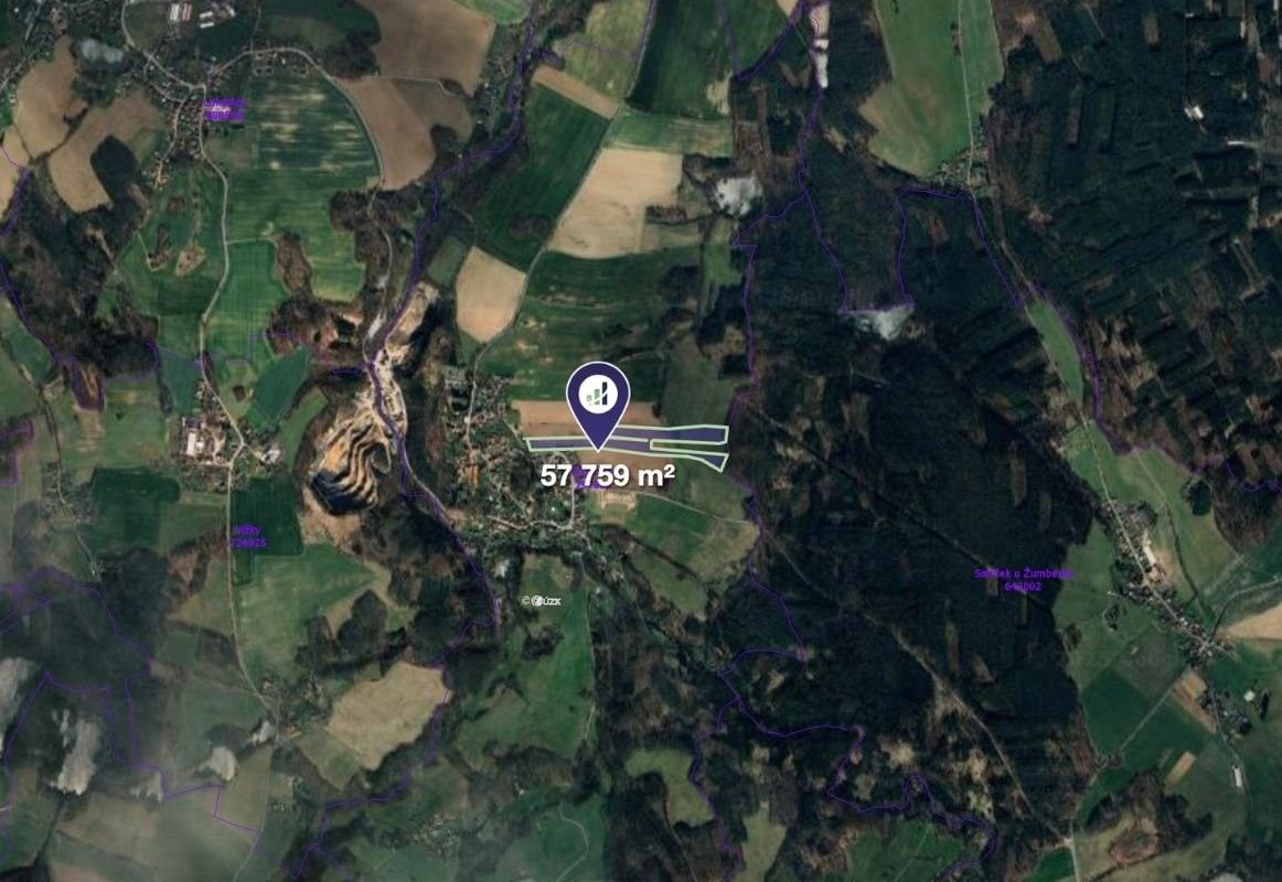 Prodej zemědělský pozemek - Žumberk, 57 759 m²