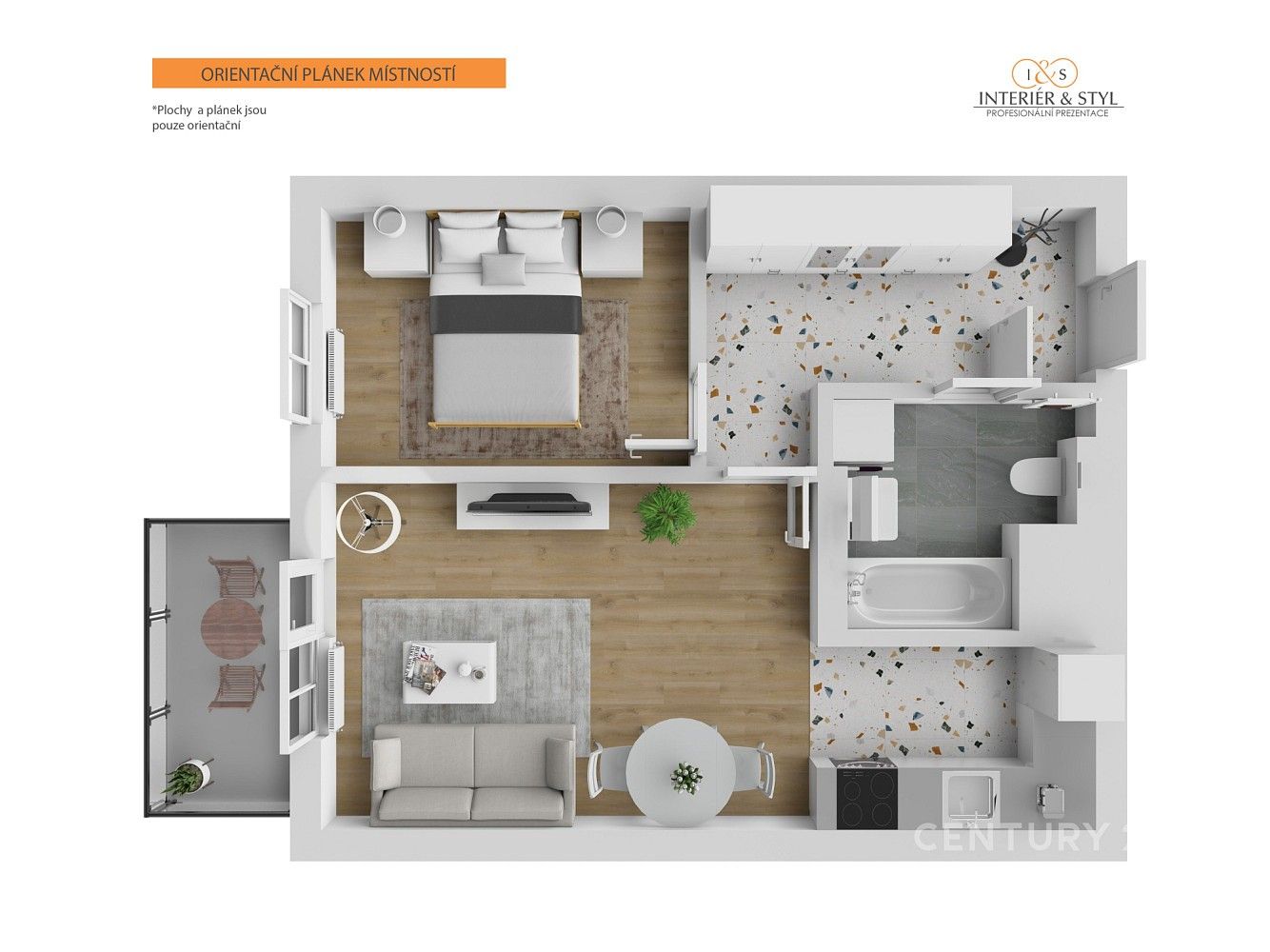 Byt 2+kk · 47 m² · Praha - Hostivař, Hlavní město Praha - 3