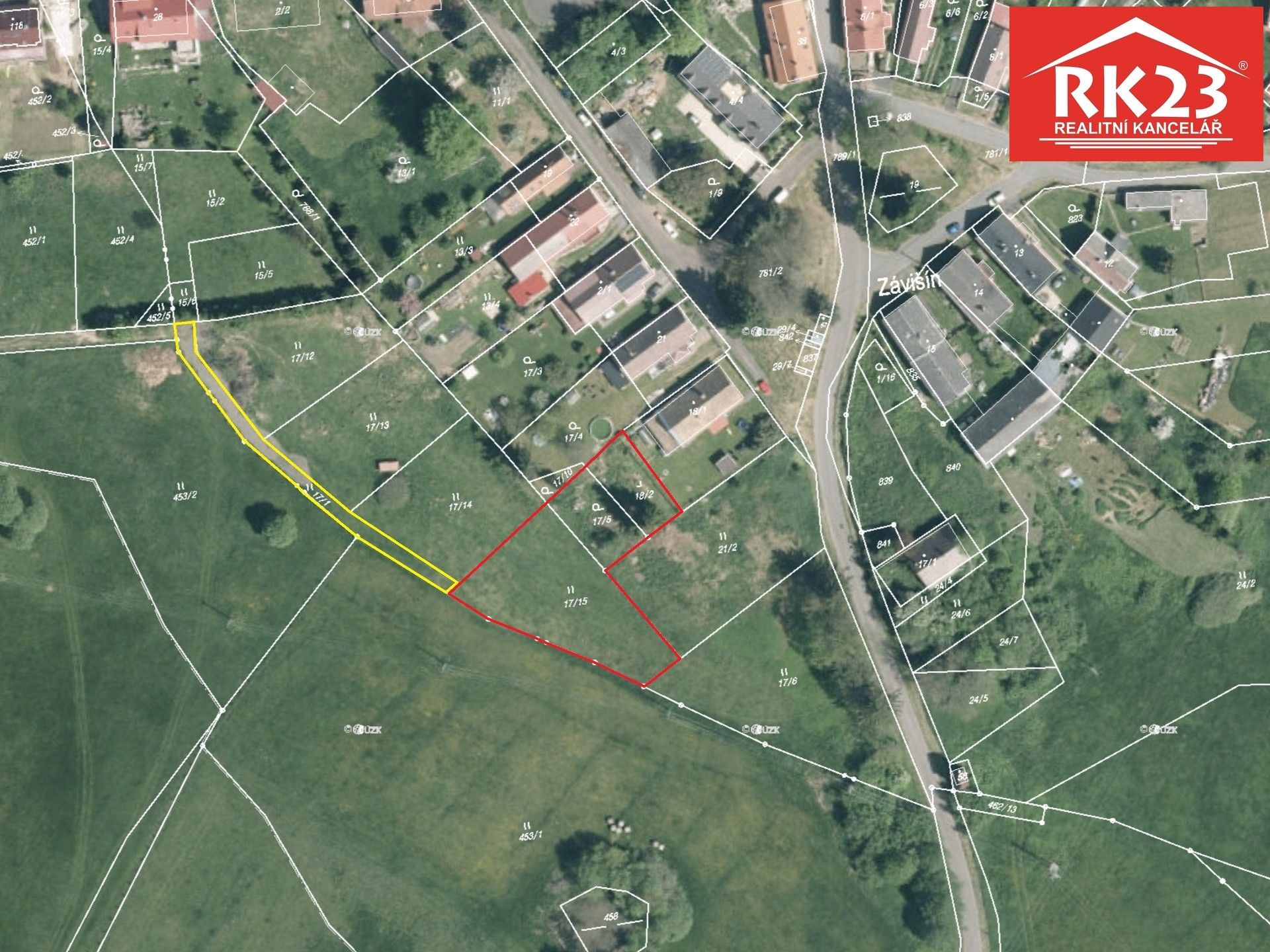 Pozemky pro bydlení, Zádub, Zádub-Závišín, 1 793 m²