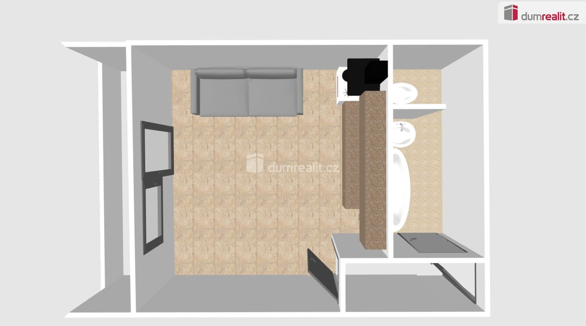 Pronájem byt 1+kk - J. Palacha, Břeclav, 20 m² - 5