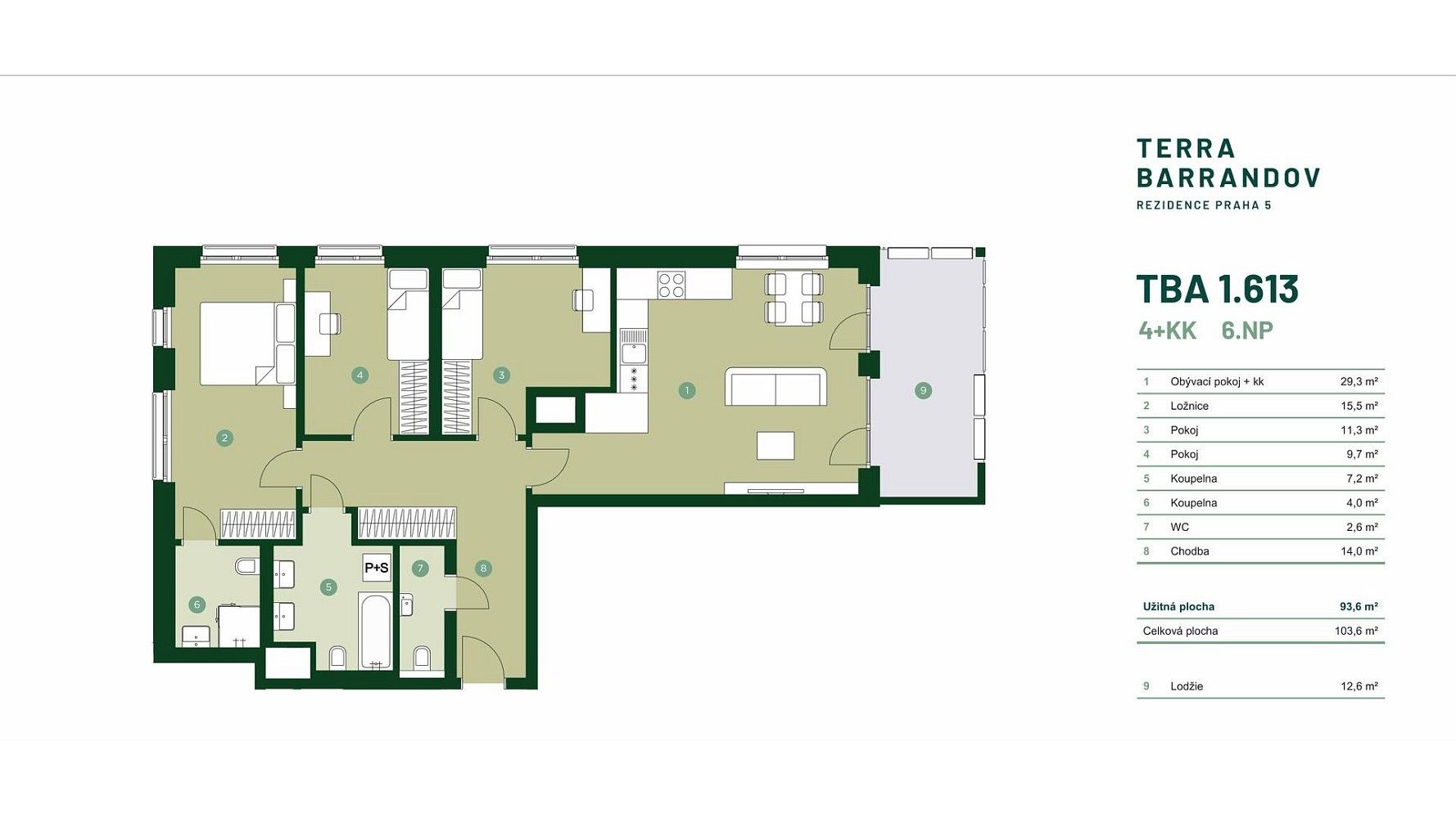 4+kk, Praha - Hlubočepy, okres Praha 5, Hlavní město Praha, 104 m² - 2